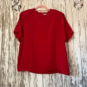 Vintage Scalloped Dress Blouse